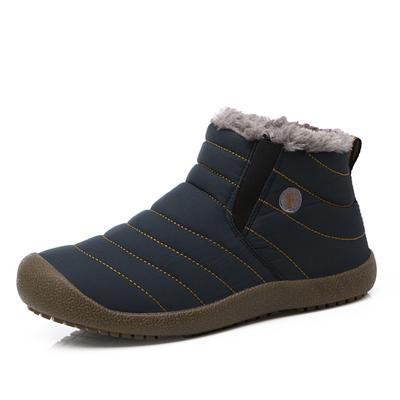 Fashion Men's and Women's Ankle Boots Waterproof Non-slip Winter Shoes Warm Plus Fleece Snow Boots Couples Large Size 48 Cotton Shoes