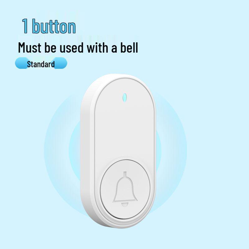 Wireless Long-Range Smart Doorbell with Dual Receivers for Home or Office