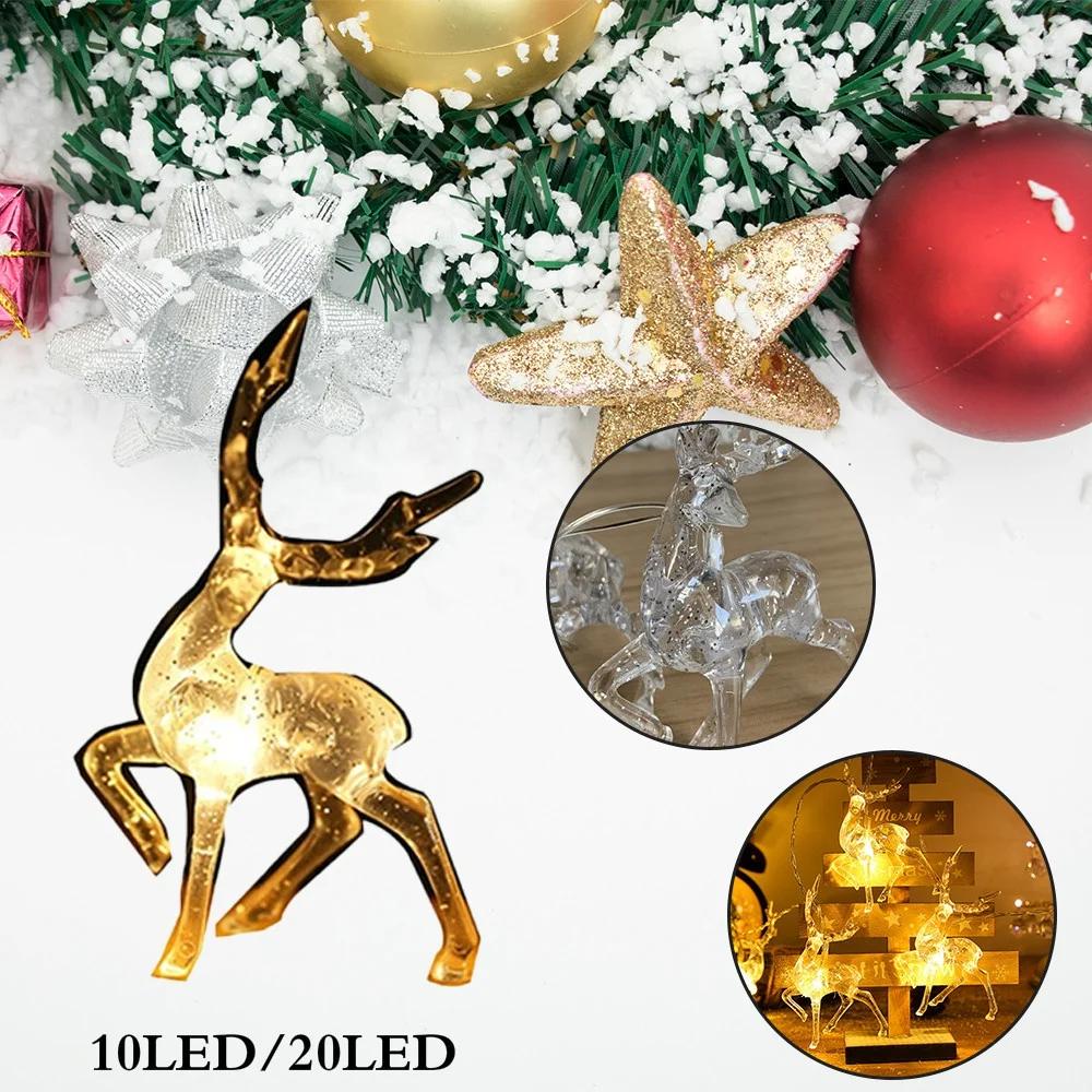 10LED/20LED Elk String Light Home Hanging Light Christmas Tree Decor Ornament Living Room Decoration  Home Decoration