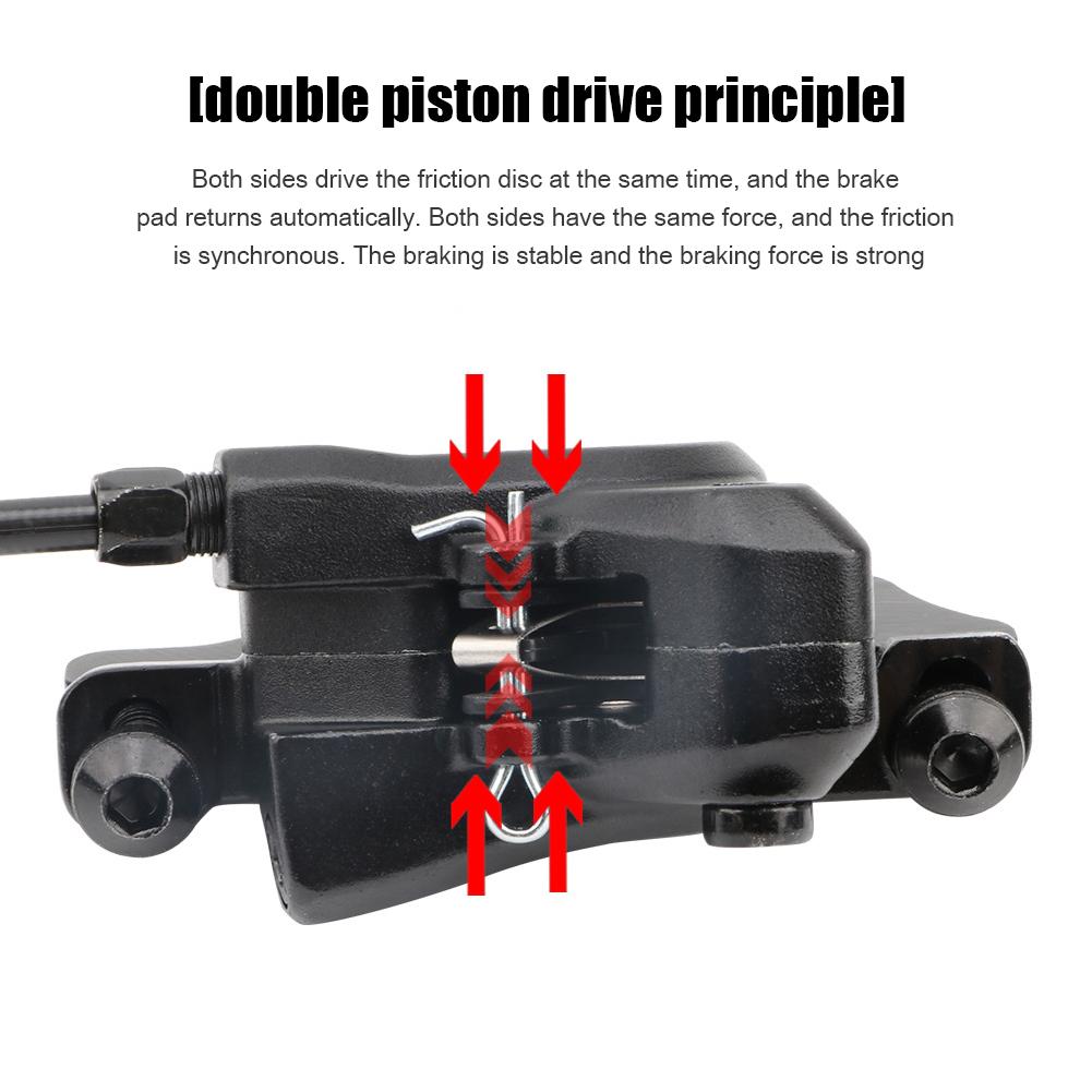 Mountain Bike Hydraulic Disc Brake Set Left Rear Right Front Mountain Bicycle Oil Disc Brake Set with Rotors Bolts