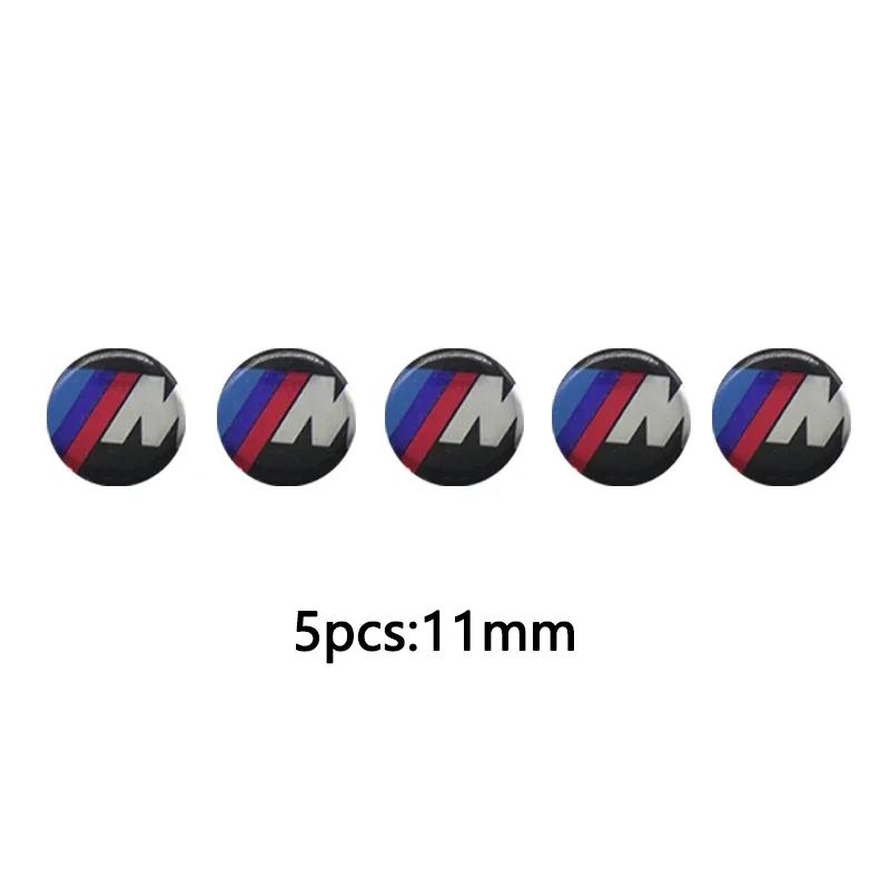 BAFB2 New 2025 11/14mm Car Remote Key Fob Emblem Badge Radio Button Sticker For BMW 50th E46 E90 E49 F30 F80 E36 E46 E93 E92 F34 F31 G