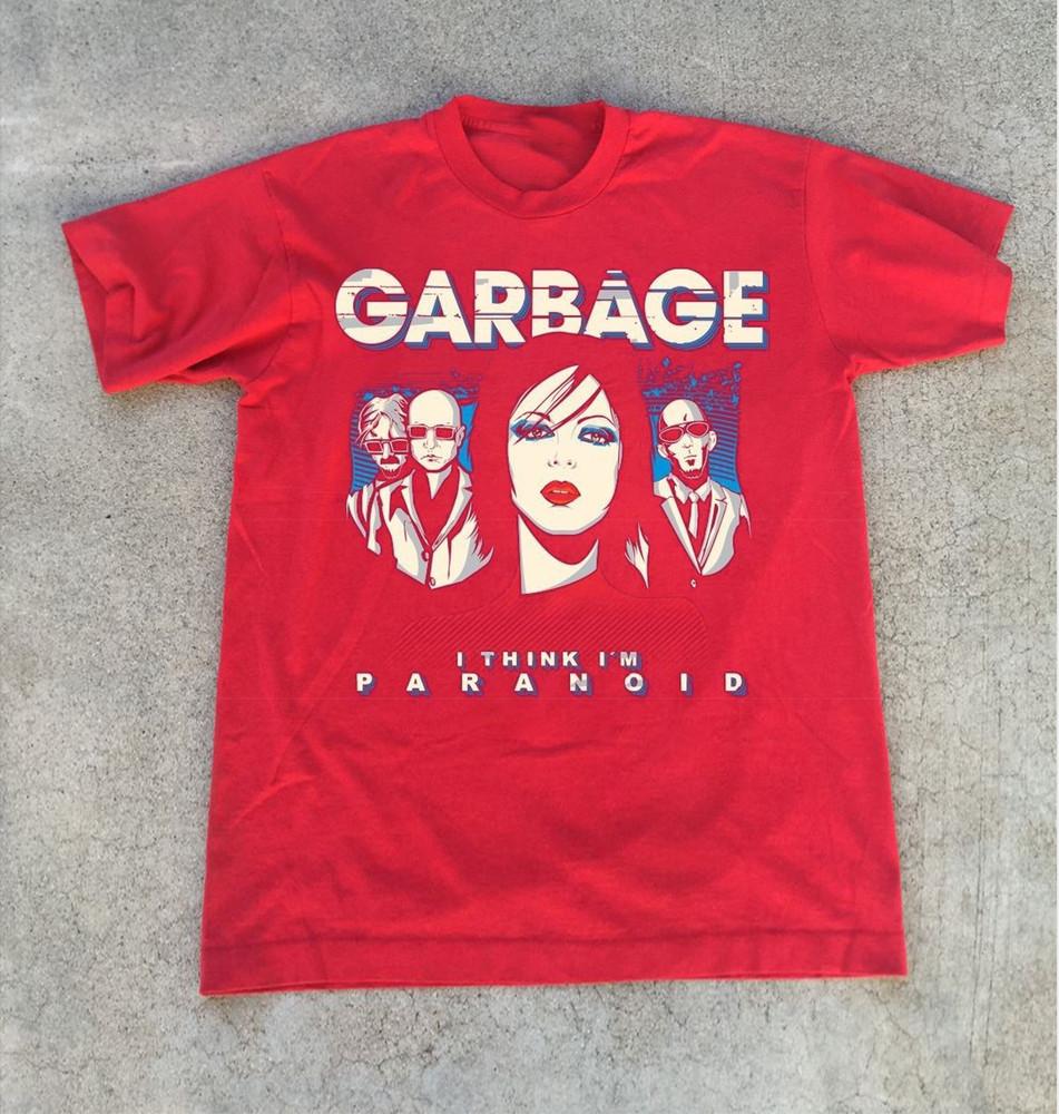 Garbage Band I Think I m Paranoid Unisex Cotton Shirt All Size S-5XL Red Unisex T-Shirt XXXL