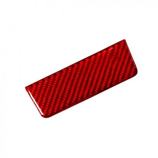 Red Carbon Fiber Rear Console Panel Trim For Land Rover Discovery Sport 2015-19