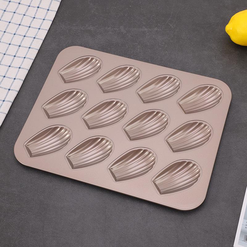 

Форма для выпечки мадлен из углеродистой стали с антипригарным покрытием, 12 ячеек