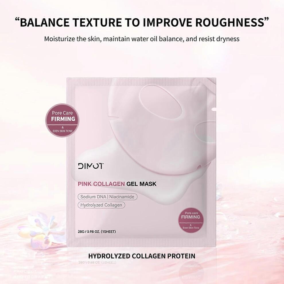 Medicube PDRN Pink Collagen Gel Mask 4 Sheets Korean Hydrogel Face Mask Hydrating Firming Glow Care