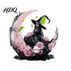 Unique Holiday Party Centerpieces Halloween Dark Style Table Decorations Acrylic Pink And Black Gothic Centerpiece Sweet Cool Home Accents Crescent