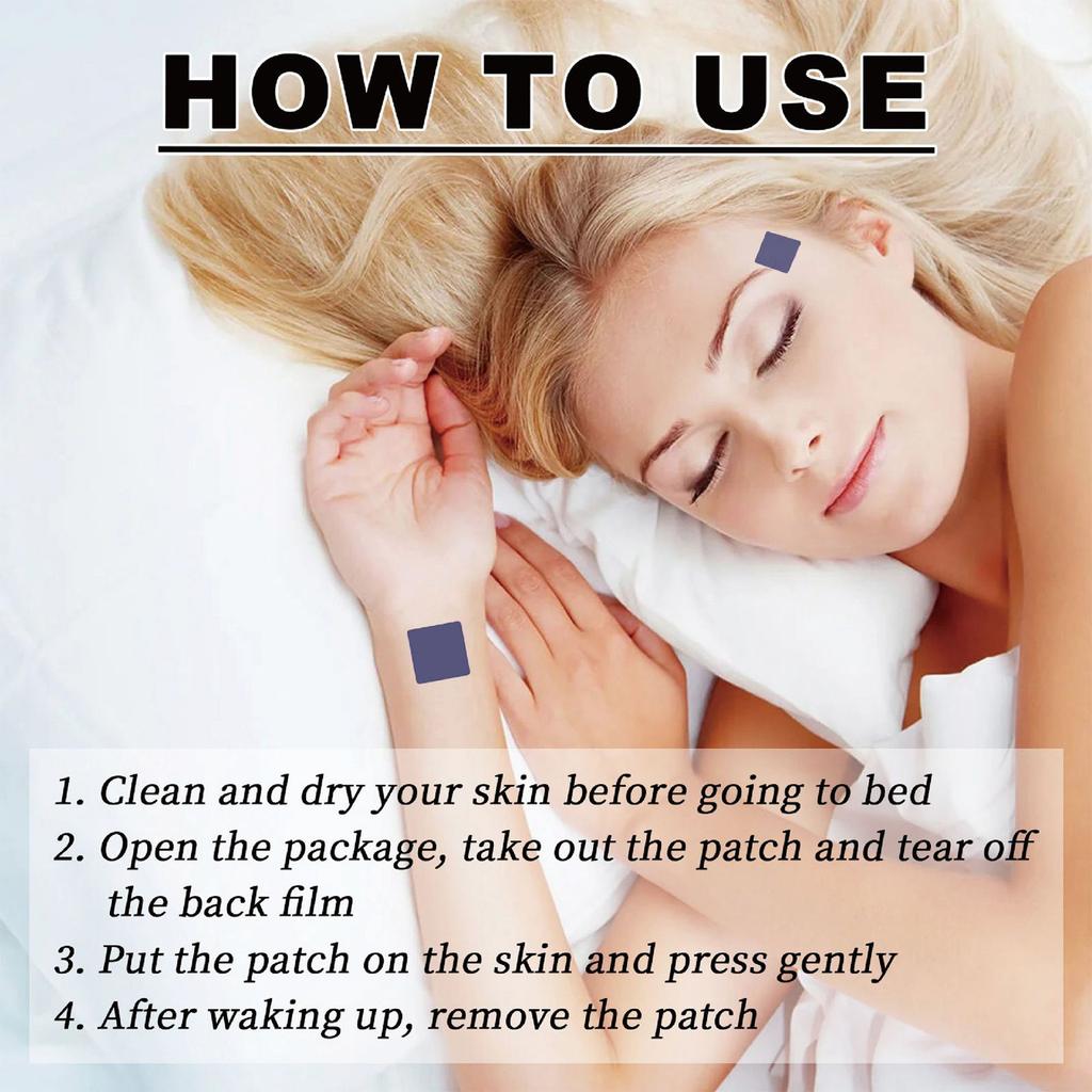 48 ks Náplast na podporu spánku Uvolňuje stres Úzkost Léčí nespavost Nálepka Rychle usnout Nálepky Snadné použití Spánková náplast