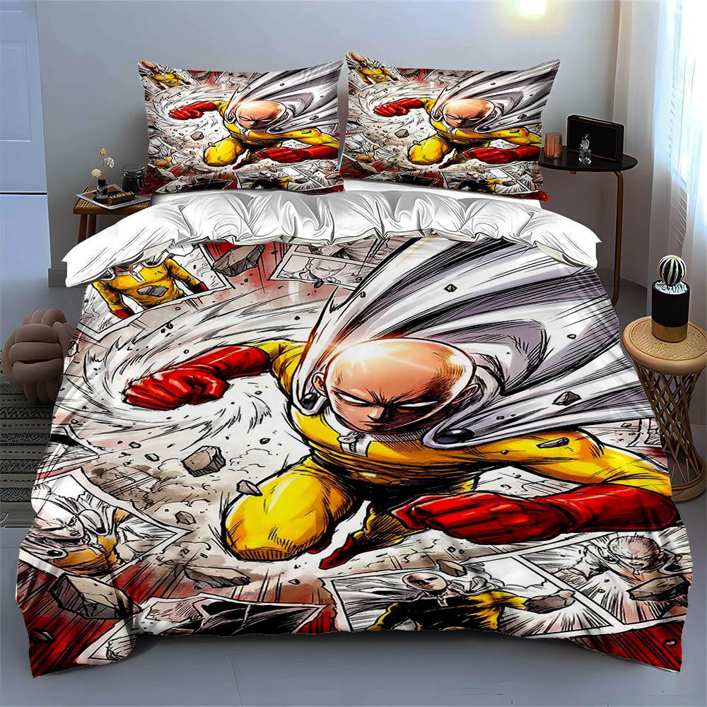 Heroic action illustration Bedding Duvet cover sets Duvet covers Pillowcases gifts (1 * Duvet Cover 2 * Pillowcases, without duvet insert)