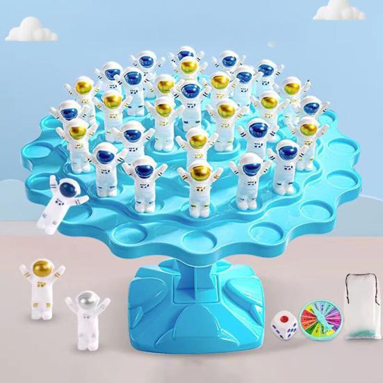 1/2 Sets Astronaut Balance Tree Toy Kids Logic Thinking Focus Training Interactive Balance Game Toddlers Boys Girls Educational Strategic Board Game