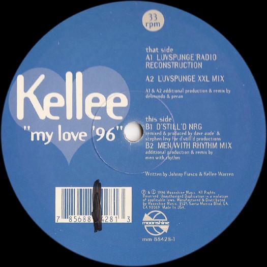 

12inch Record KELLEE - My Love 96 MM884281 Moonshine Music 1996 US Dance & Electronica Used