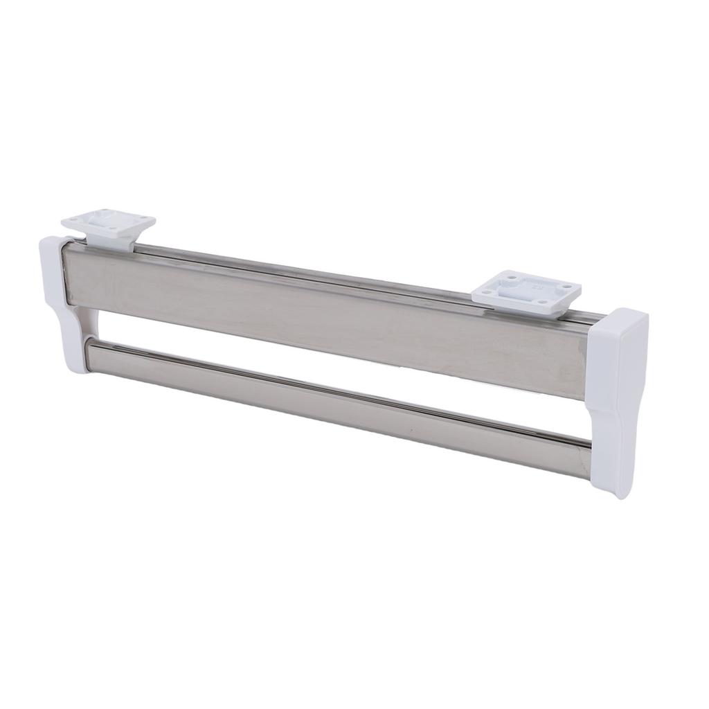 Barra Valet de Armário Extensível Aço Inoxidável Cabide de Roupa Trilho Deslizante para Calças Casacos 400mm 15,7 Polegadas