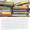 100Pcs Spiral Binding Coil 170 Sheet Capacity Spine Comb 19mm Diameter 48 Teeth 4:1 Pitch Set Kit for