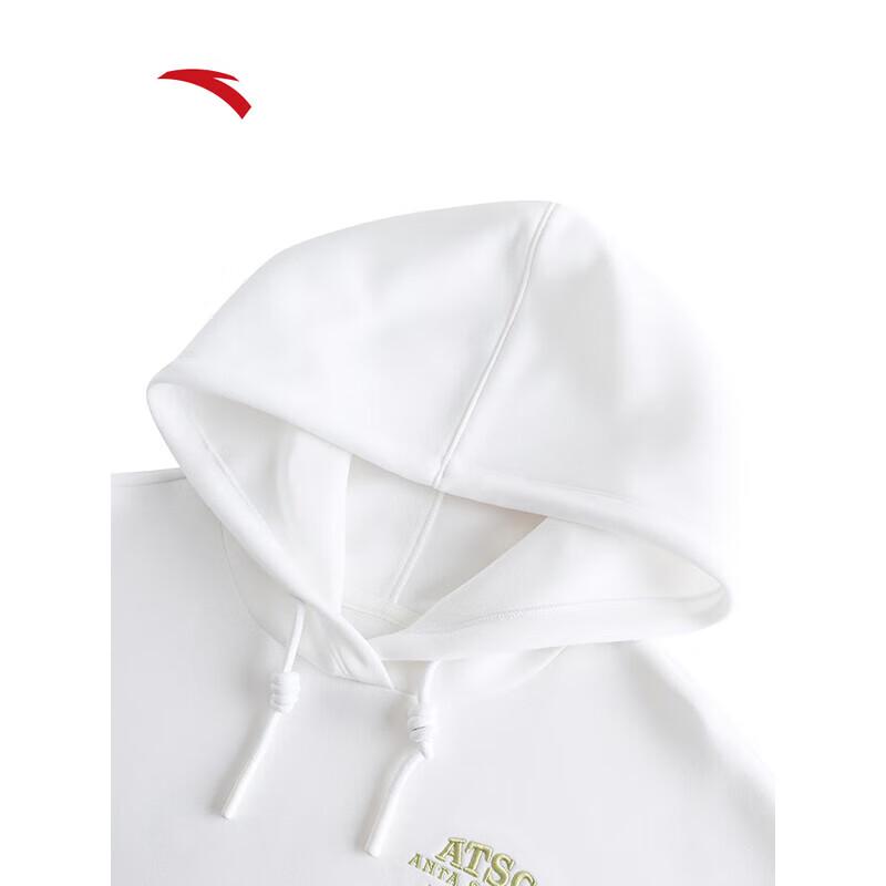 Anta Women's Embroidered Loose Fit Hooded Sweatshirt