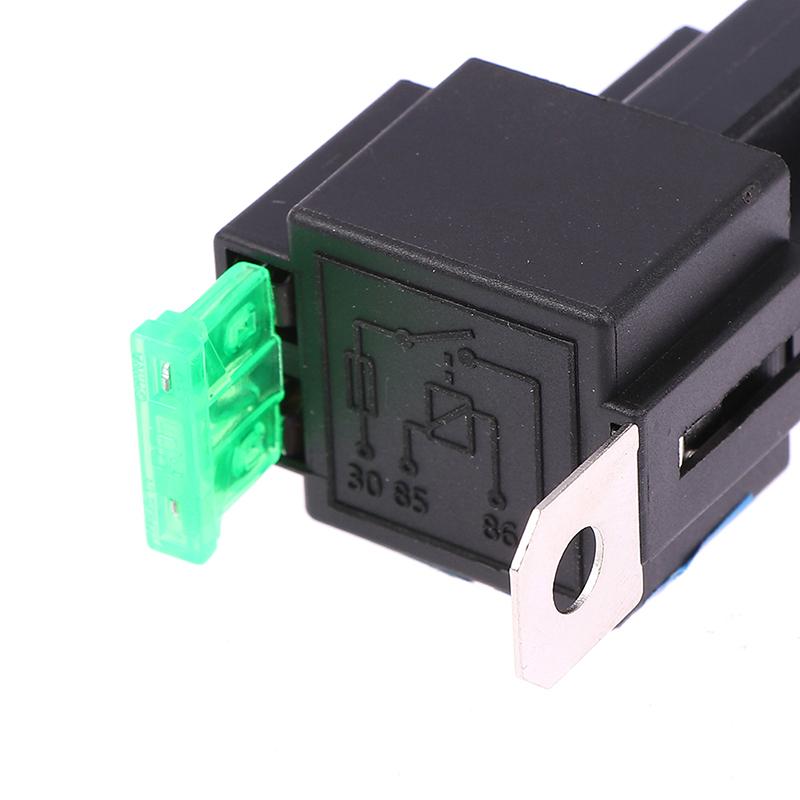 12V/24V Auto Relay with Fuse 30A SPDT NO/NC Changeover Relay 1.8W Coil Power 4-Pin 5-Pin Car Truck Van Relay Replacement Relays 5