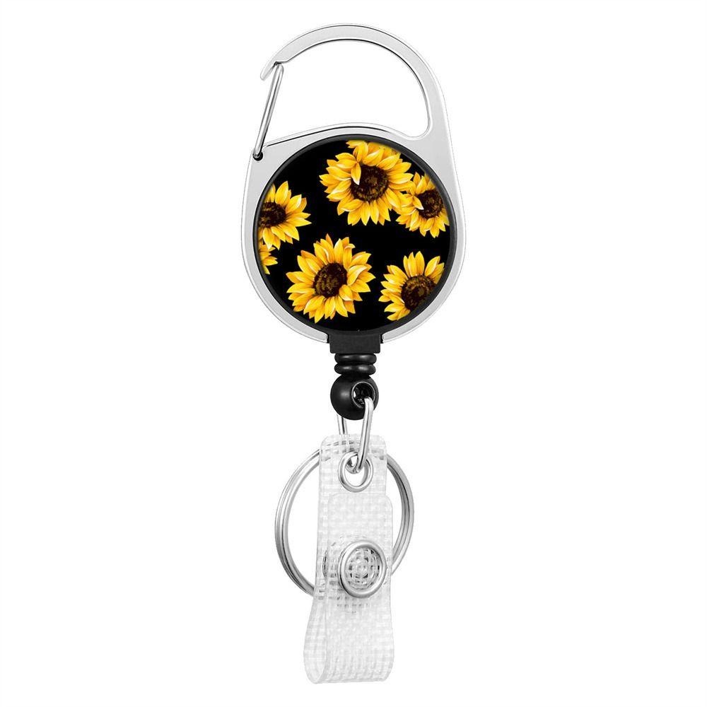 Lanyard Clip Retract Pull Key Chain Badge Reel Clip Name Tag Holder Badge Holders ID Card Key Ring