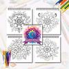3pcs  Coloring Books - Bird, Cat, Mandala Patterns, Thickened 30 Pages, Spiral Bound, Perfect for Stress Relief, Gift Ideas