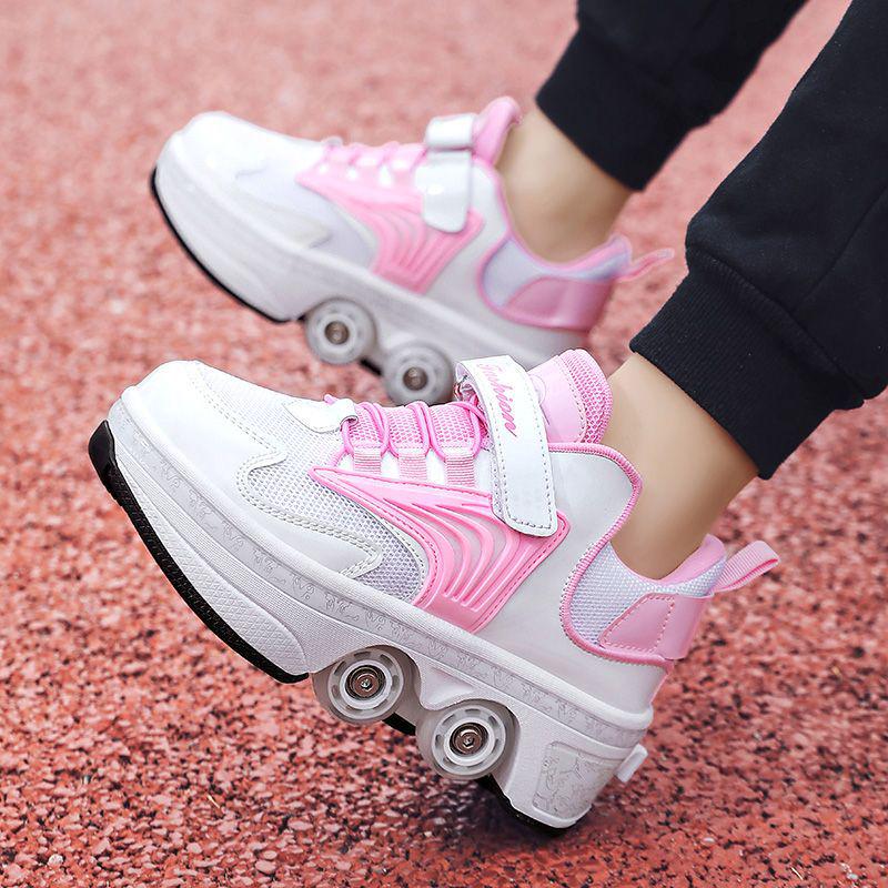 XSZ Chlapecké čtyřkolečkové brusle: Stylové, zatahovací brusle pro děti a dospělé