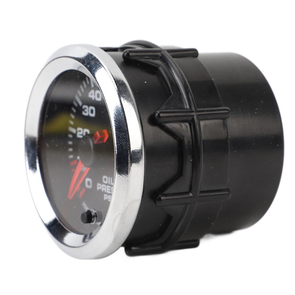 52mm Öldruckanzeige 12V 0‑100PSI Hohe Genauigkeit Öldruckmesser Mit Schrittmotor für Auto Wohnmobil Yacht