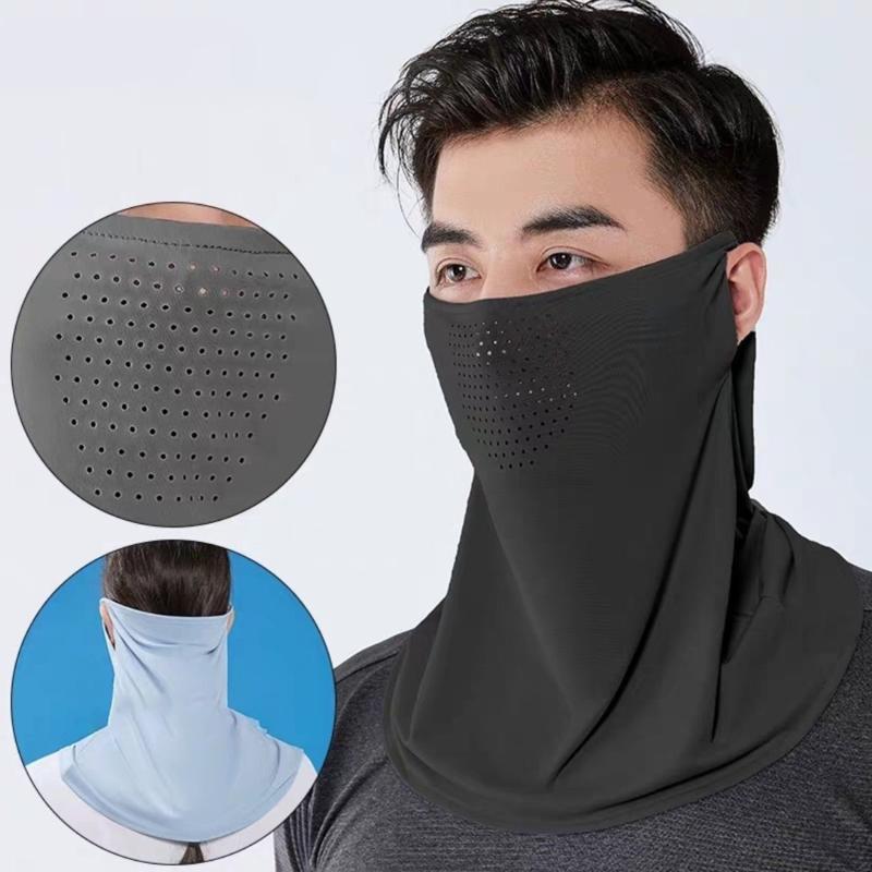 Unisex UV Protection Outdoor Neck Wrap Cover Sports Sun Proof Bib Mask Face Cover Neck Wrap Cover Sunscreen Face Scarf