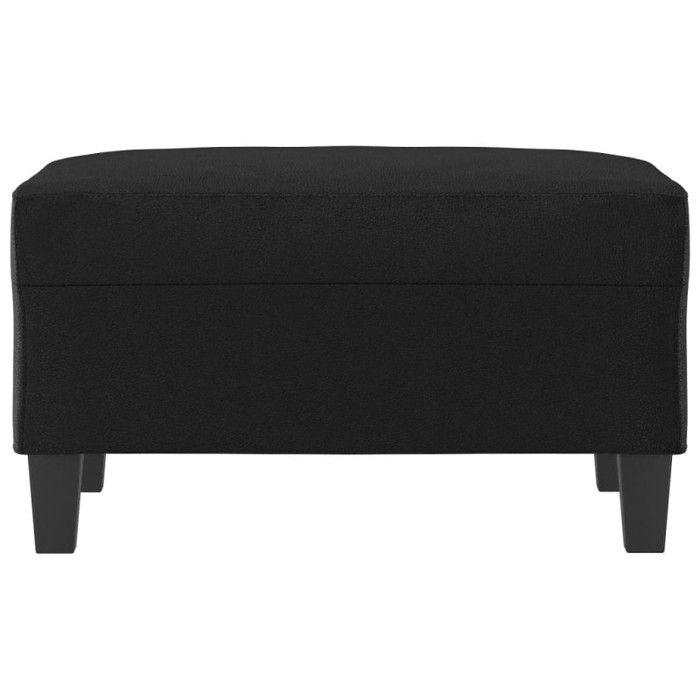 Repose pied Noir 70x55x41 cm Similicuir