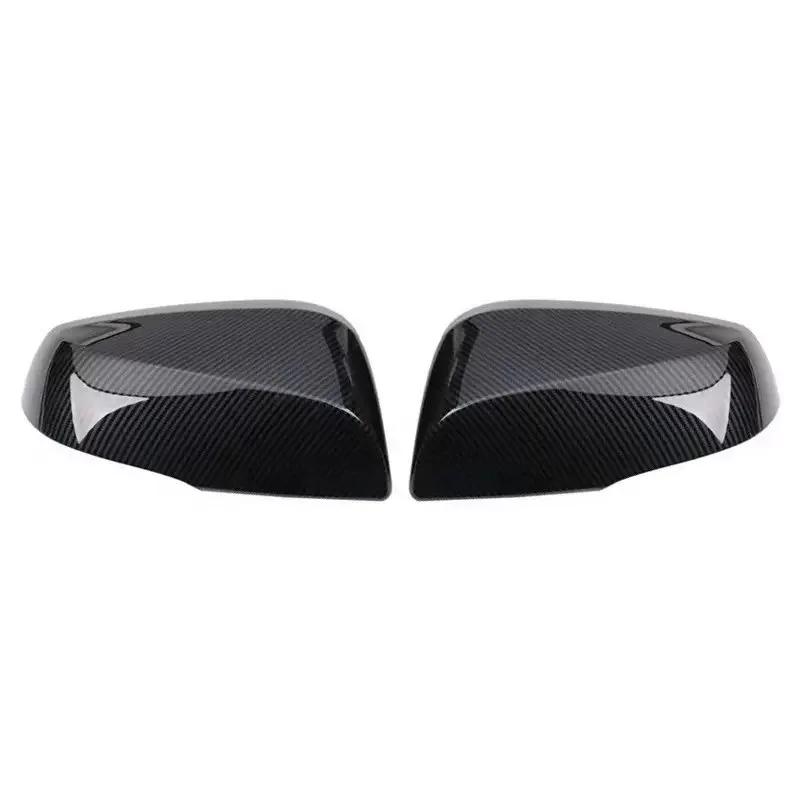 Car  Rearview Side Mirror Cover Fit For Toyota RAV4 XA50      2024 Wing Cap Rear View Case Trim Carbon Fiber