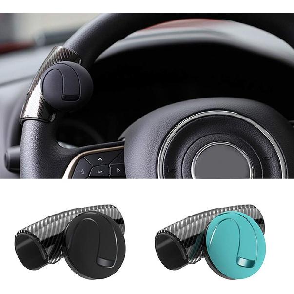 

Universal Steering Wheel Spinner Knob Manual Rotatable Control Aid Handle Grip Black Compatible with Most Vehicles чёрный