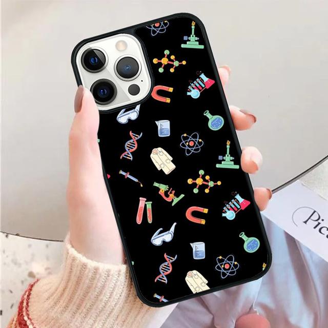 Biology and Chemistry Phone Case Cover For iPhone 17 Air 15 16 14 Plus 11 12 13 Pro Max Apple Max