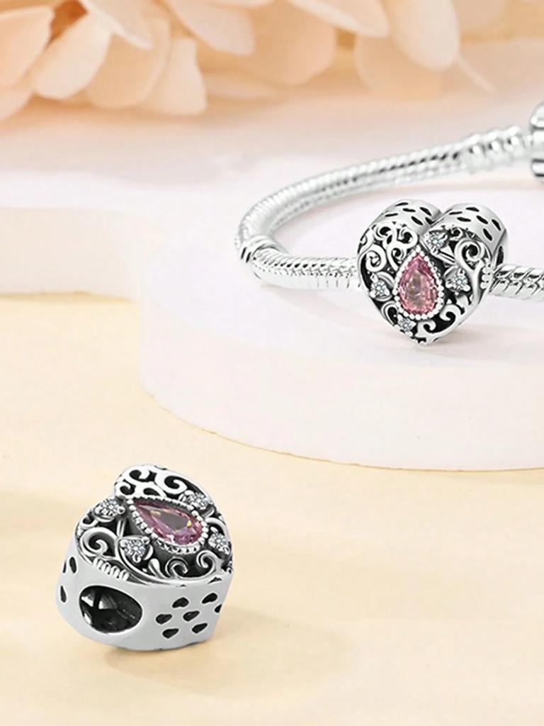 Charms Plata Copper Colors Valentine'S Day Love Crown Beads Charm Pendant For Original Bracelet For Women Diy Jewelry Love Gift