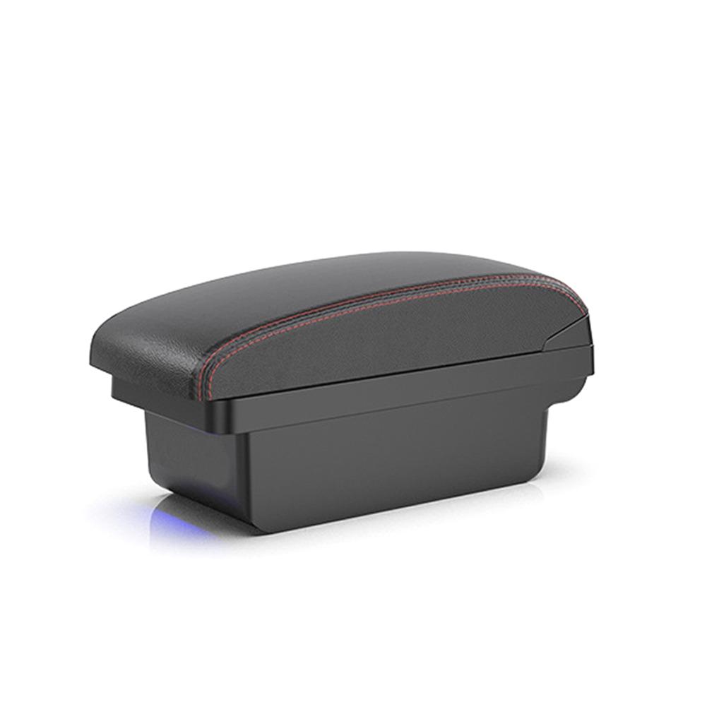 Car Armrest Box Center Console Storage Organizer Box for Peugeot 2008 2019-2025 208 Retrofit Parts with USB Charging Interface