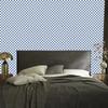 Checkerboard wallpaper in blue, white, azure and light gray 50x1000
