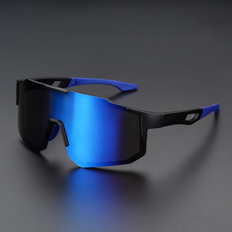 New color-changing sunglasses for outdoor sports, large-frame cycling glasses for men and women, windproof running glasses/9337