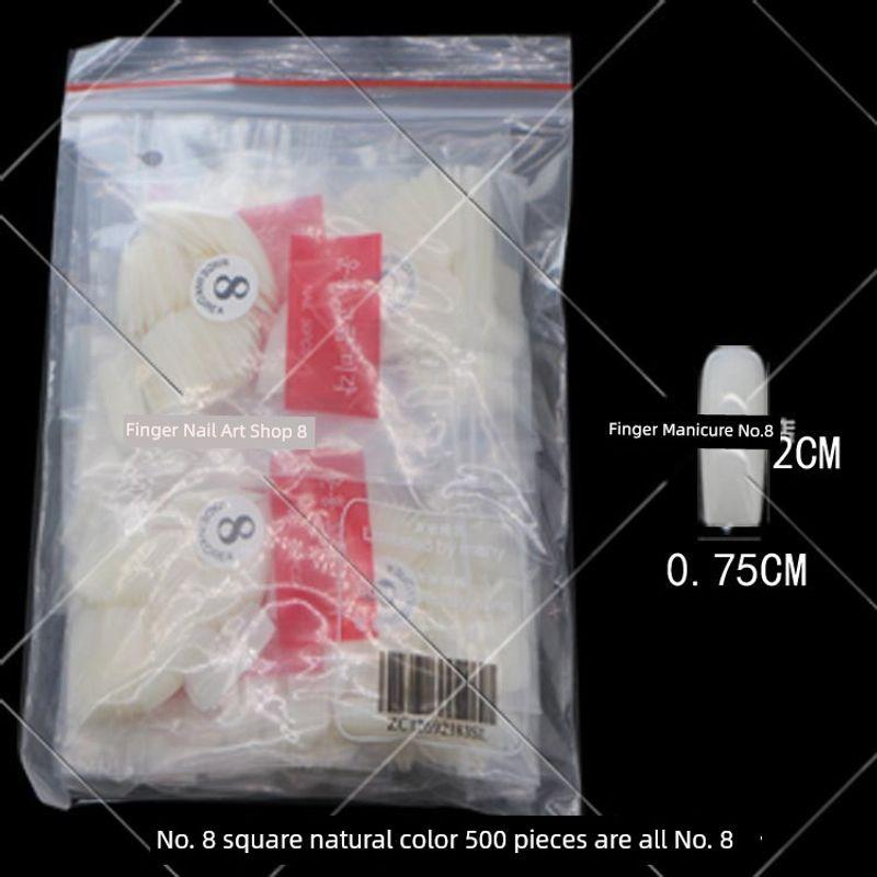 

Накладные ногти типсы №. 3-9 Натуральный цвет/Молочно-белый Полное покрытие Типсы для ногтей 50/500 штук Наклейки для ногтей Milky White 8 (500 pieces)