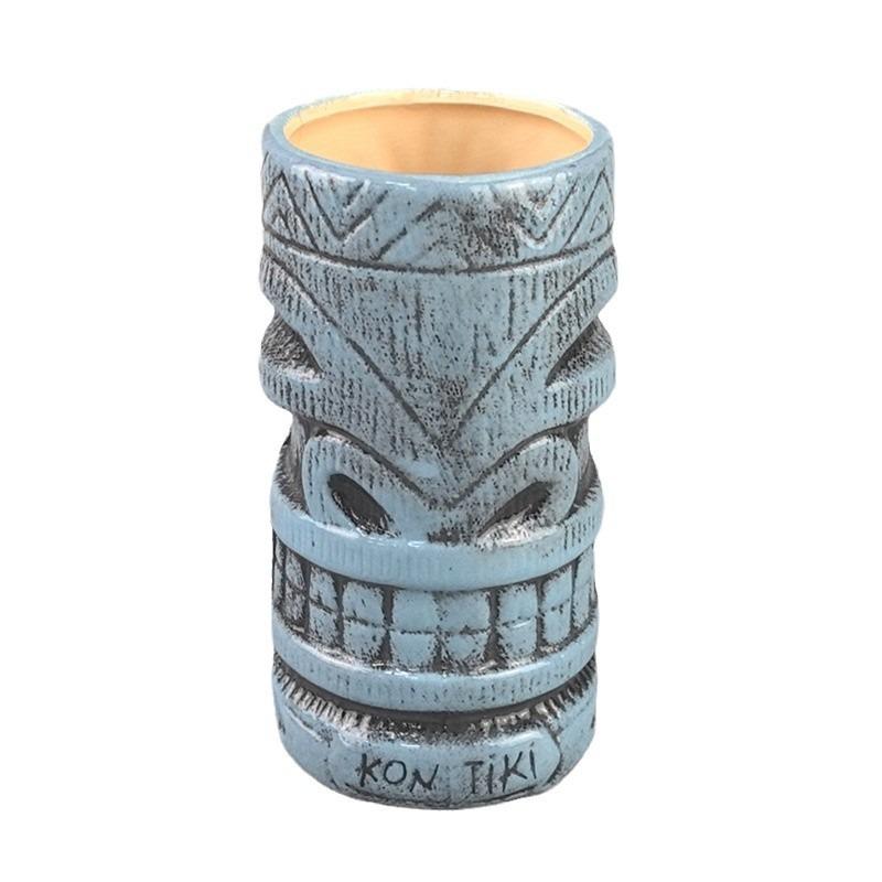 Ceramic Tiki Cup Embossed Totem Cup Hawaiian Bar Wine Glass Cocktail Cup Universal Nordic Bar Barware