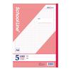 Kyokuto School Line Plus 5mm LAP5P10T Notebook, A4, Grid, Pink, 10-Pack,
