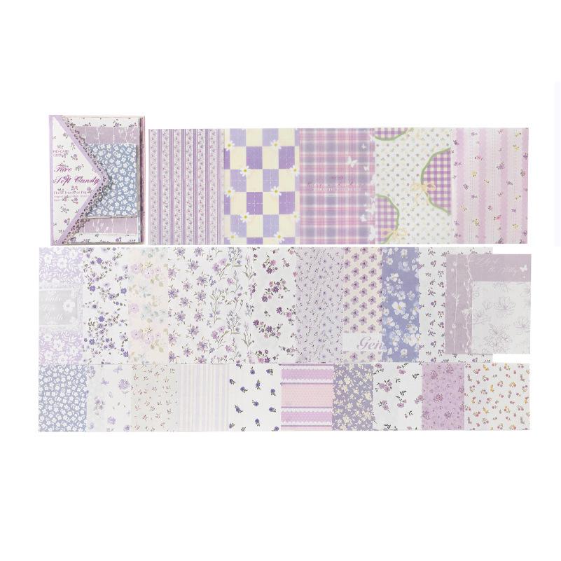 Mò Mò Paper Brick Flower Trace Korean Luxury Journal DIY Decoration Pack