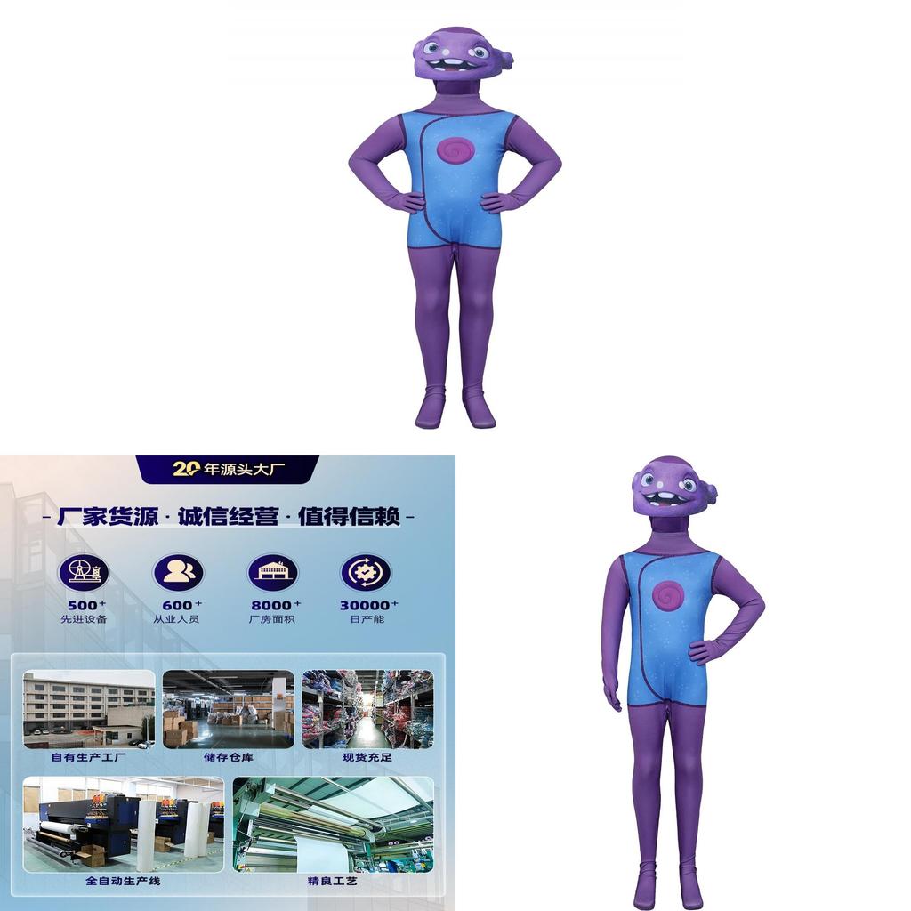 Home Oh Children Costume With Headpiece For Halloween Party And Stage Use