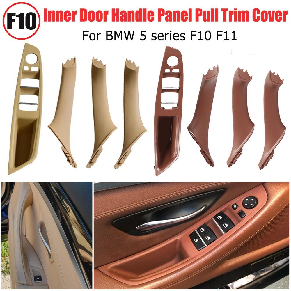 LHD Fit For BMW 5 Series F10 F11 520i 525d 535i 550i ABS Plastic Car Inner Door Panel Handle Sedan Pull Trim Cover