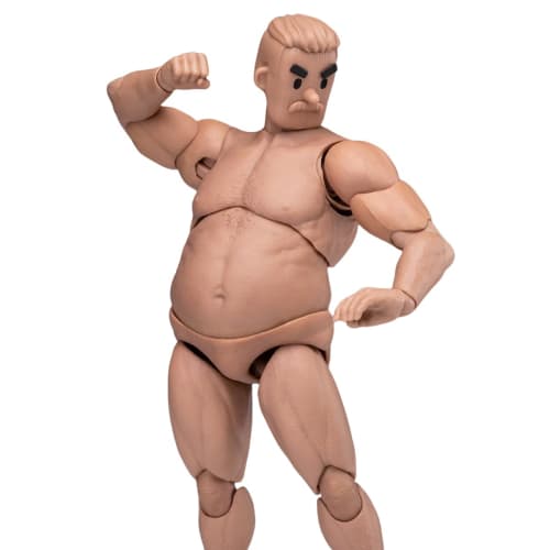 HiPlay NOTTAA 1/12 Scale Middle-Aged Square Head Body with Detachable Neck, NT-03 Male Seamless Action Figure Body, Super Articulated