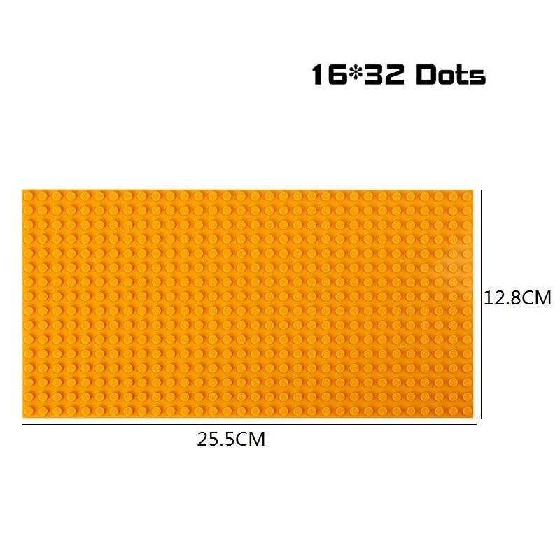 Baseplate 32x32 16X32 Dots Classic Brick Plate Building Blocks DIY Constructor Parts Baseplates Compatible Brands City Friends