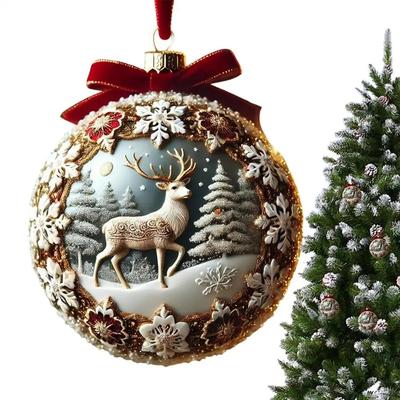 Fairy Tale Planet Christmas Tree Decoration Multifunction Durable Material 2D Acrylic Pendant Decorative Acrylic Flat