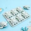 WTEMPO 6-cavity Cute Tortoise Silicone Soap Molds Kit DIY Epoxy Resin Molds Used for Making Plaster Soap Clay Handicrafts