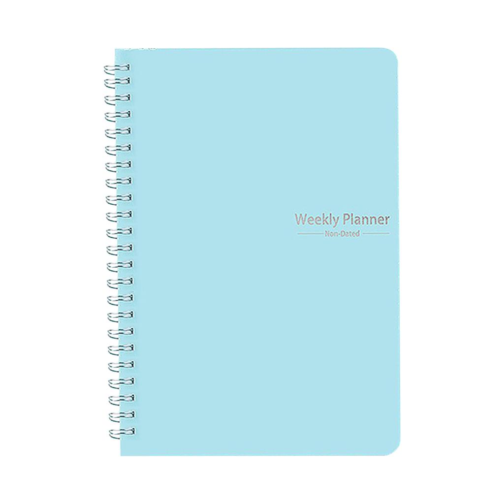 Planner, Academic Planner, Hardcover Leather Calendar Planner With Monthly Label, Spiral Bound Daily Planner