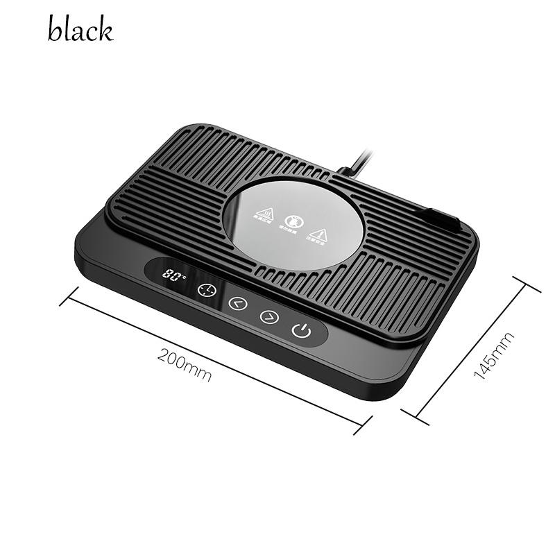 

50W Cup Heater Mug Warmer Electric Hot Plate 9 Gear Temperature Warmer Coaster Heating Lunch Box Milk Coffee Home Office EU чёрный