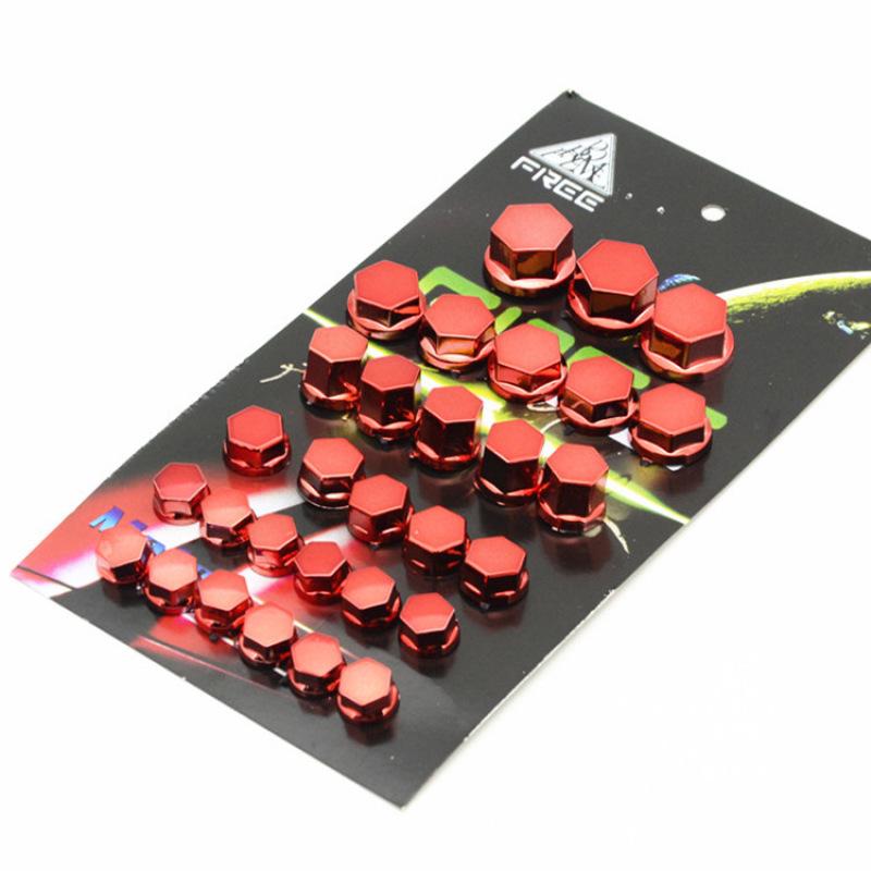 30ks/sada příslušenství pro úpravy motocyklů, ozdobné díly na kryt šroubu hlavy pro Yamaha Kawasaki