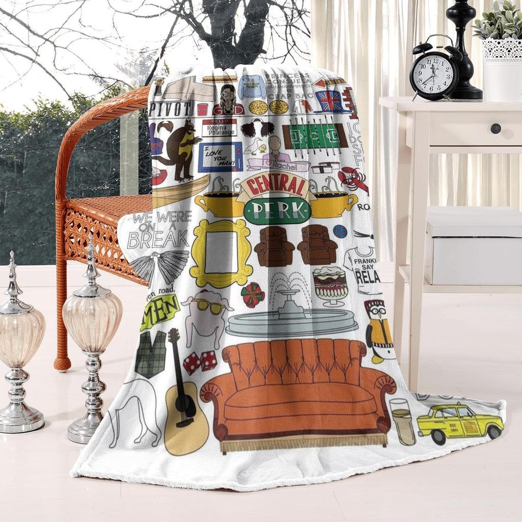 Giving Gifts As a Friend's Gesture Printed Blanket for Sofa Bed Travel Camping Living Room Office Conditioning Blanket