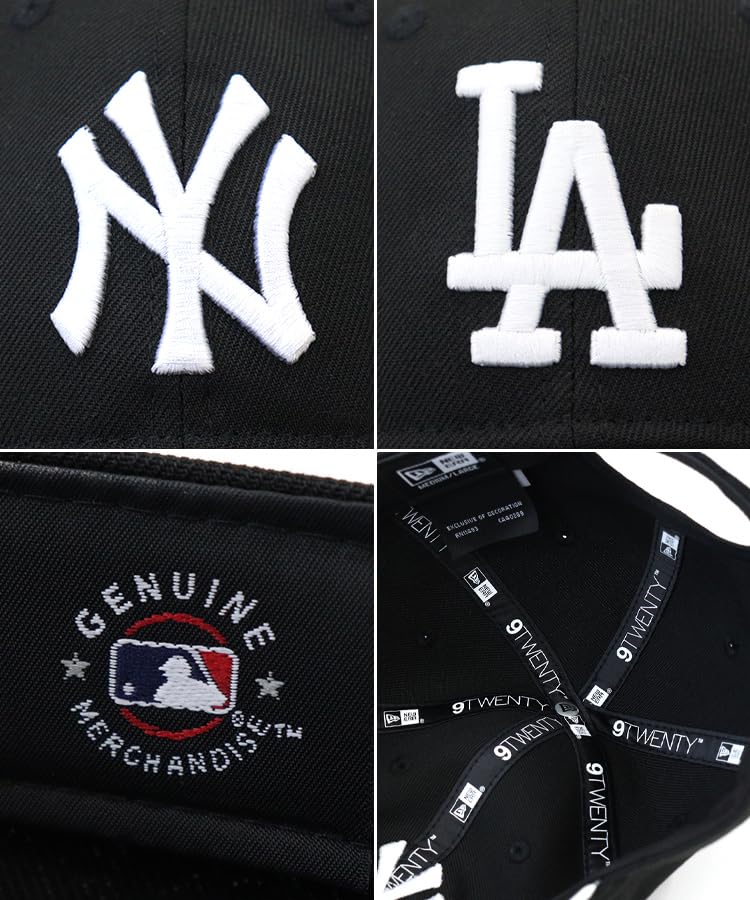 New Era 9TWENTY Long Visor Sun Visor MLB New York Yankees STYLISE Exclusive Adjustable Men Women Black White NY Free Size