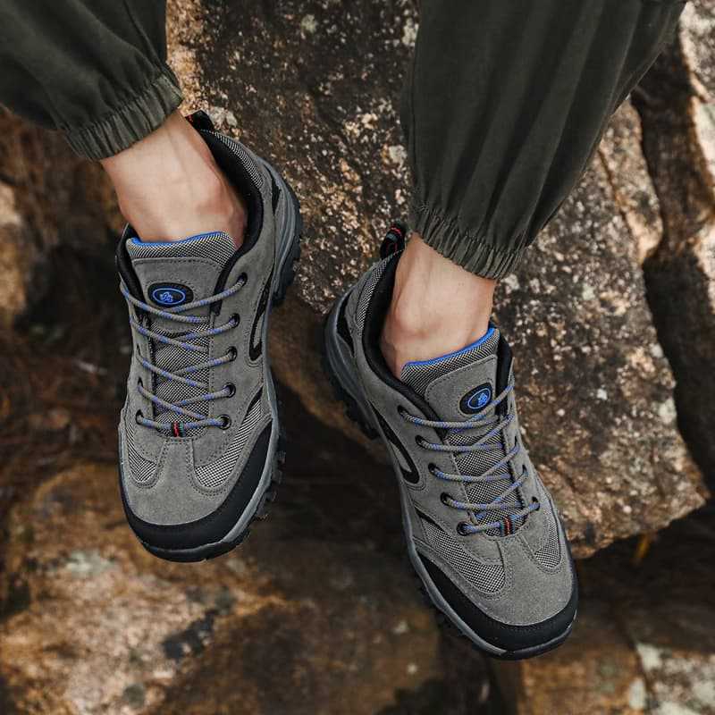 Men's Spring and Autumn 2025 New Mesh Breathable, Non-slip and Wear-resistant Large Size Outdoor Sneakers Men's Hiking Hiking Shoes