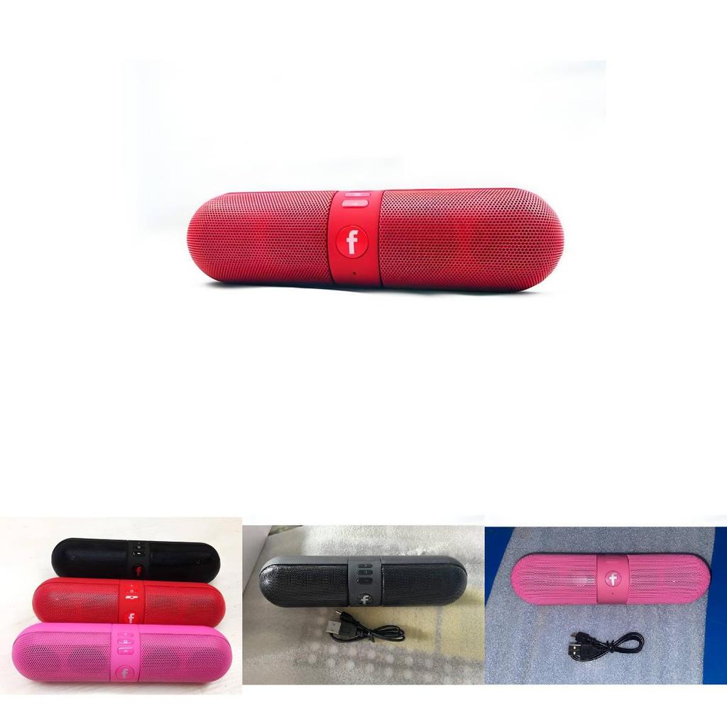 Capsule Pill Bluetooth Speaker With Wireless Card Support Portable Outdoor Audio Device