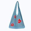 Summer Large Capacity Knit Women Shoulder Bags Flower Hollow Design Ladies Shopping Handbags Simple Casual Girls Vest Bag Tote