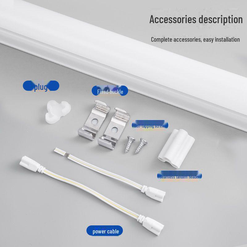 T8 Workbench Assembly Line with Integrated T5 Switch, LED Cover, High Brightness 1.2m Strip Light for Car Wash